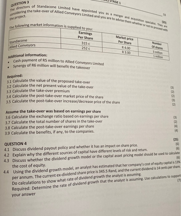 Solved QUESTION 1 Amalgamated Regional Trading Corporation