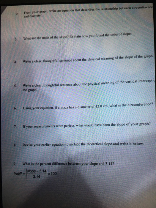 Segment lengths in circles worksheet answers Solved: Lab Report: Circumference Versus Diameter AIL Ebia… | Chegg.com