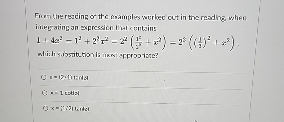 Solved From the reading of the examples worked out in the | Chegg.com
