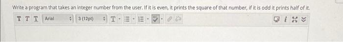 Solved Write a program that takes an integer number from the | Chegg.com