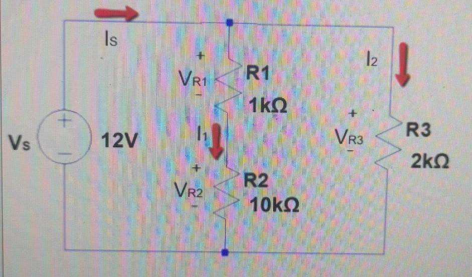 Solved Is 12 VR1 R1 1ΚΩ + Vs hi R3 12V VR3 2k VR2 R2 10kΩ | Chegg.com