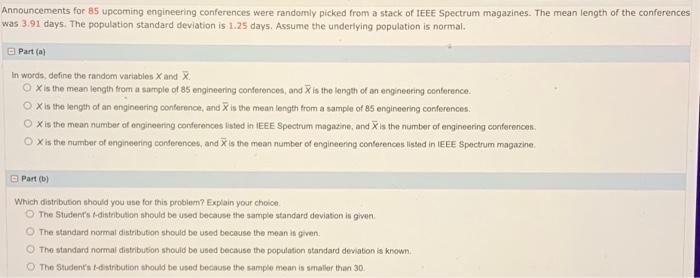 Solved Announcements for 85 upcoming engineering conferences | Chegg.com