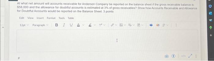 Solved At what net amount will accounts receivable for | Chegg.com