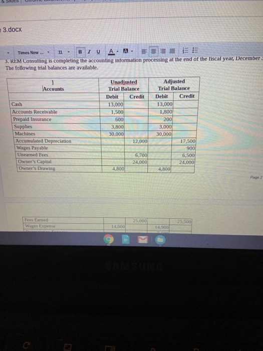Solved 3.docx Times New 11 BIU A. A 3. REM Consulting is