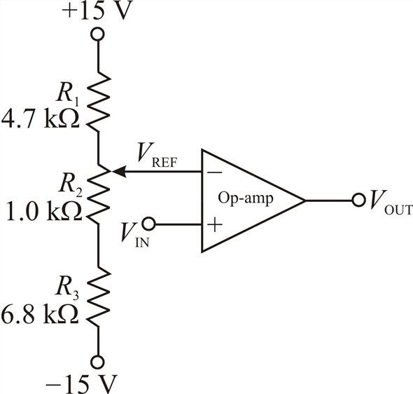 Solved: A comparator circuit is shown in Figure 1. The input vo ...