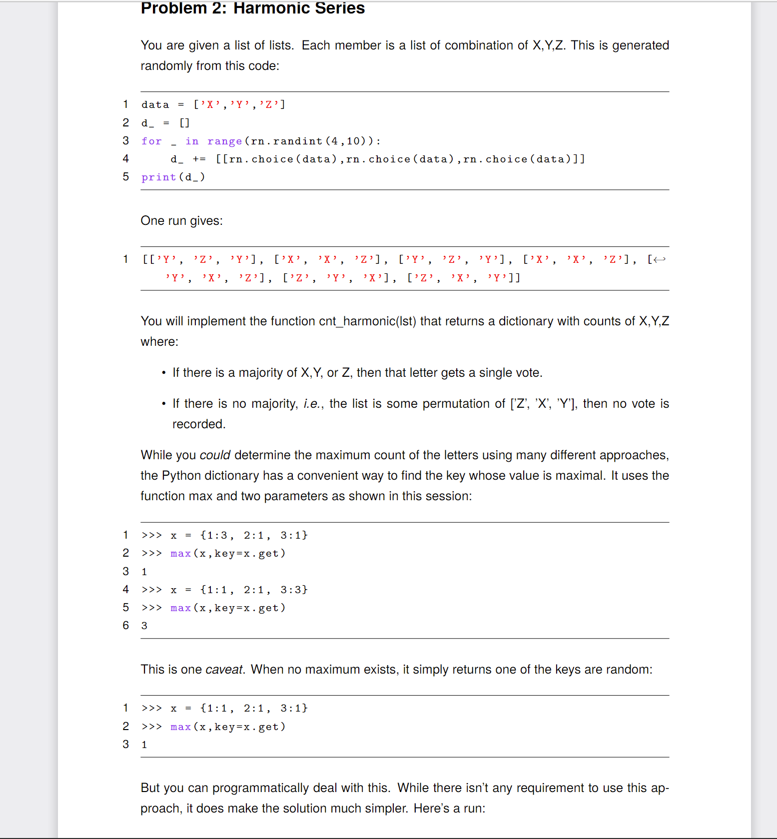 Solved do in python Problem 2: Harmonic SeriesYou are given | Chegg.com