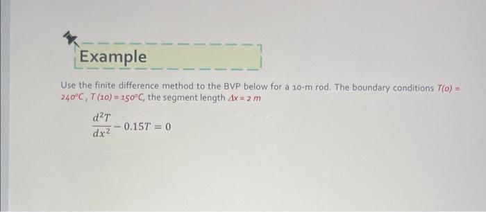 Solved Use the finite difference method to the BVP below for | Chegg.com