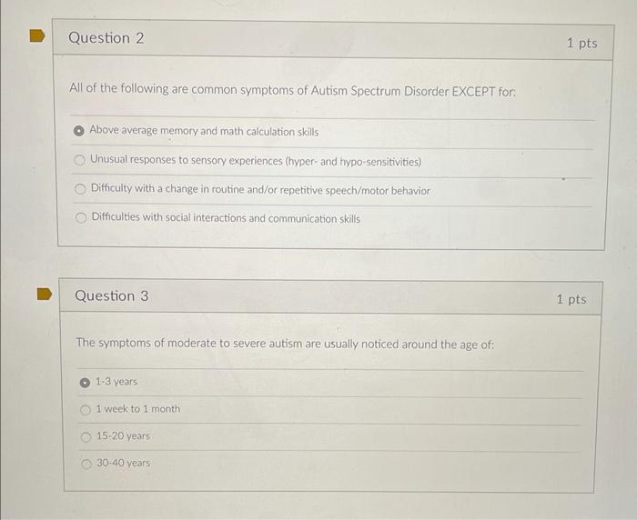 Autism Spectrum Disorder Symptoms: Which Don't Apply?
