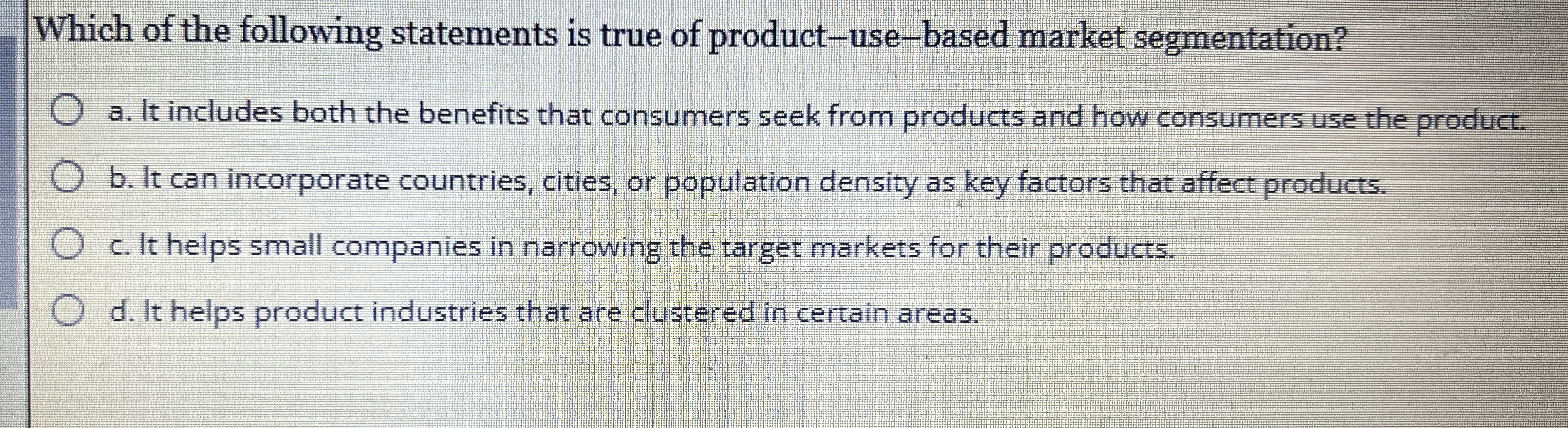 Solved Which of the following statements is true of | Chegg.com