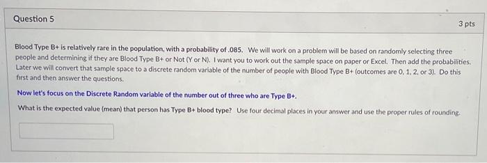Solved Blood Type B+ is relatively rare in the population, | Chegg.com