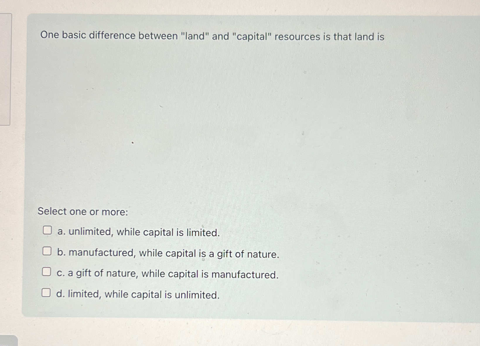 Solved One basic difference between 
