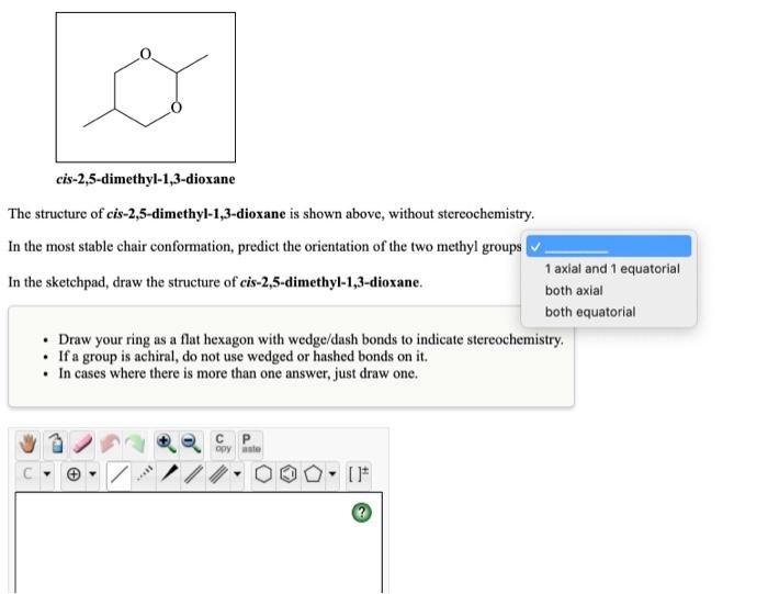 solved-cis-2-5-dimethyl-1-3-dioxane-the-structure-of-chegg