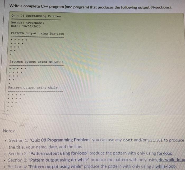 Solved Write a complete C++ program (one program) that | Chegg.com