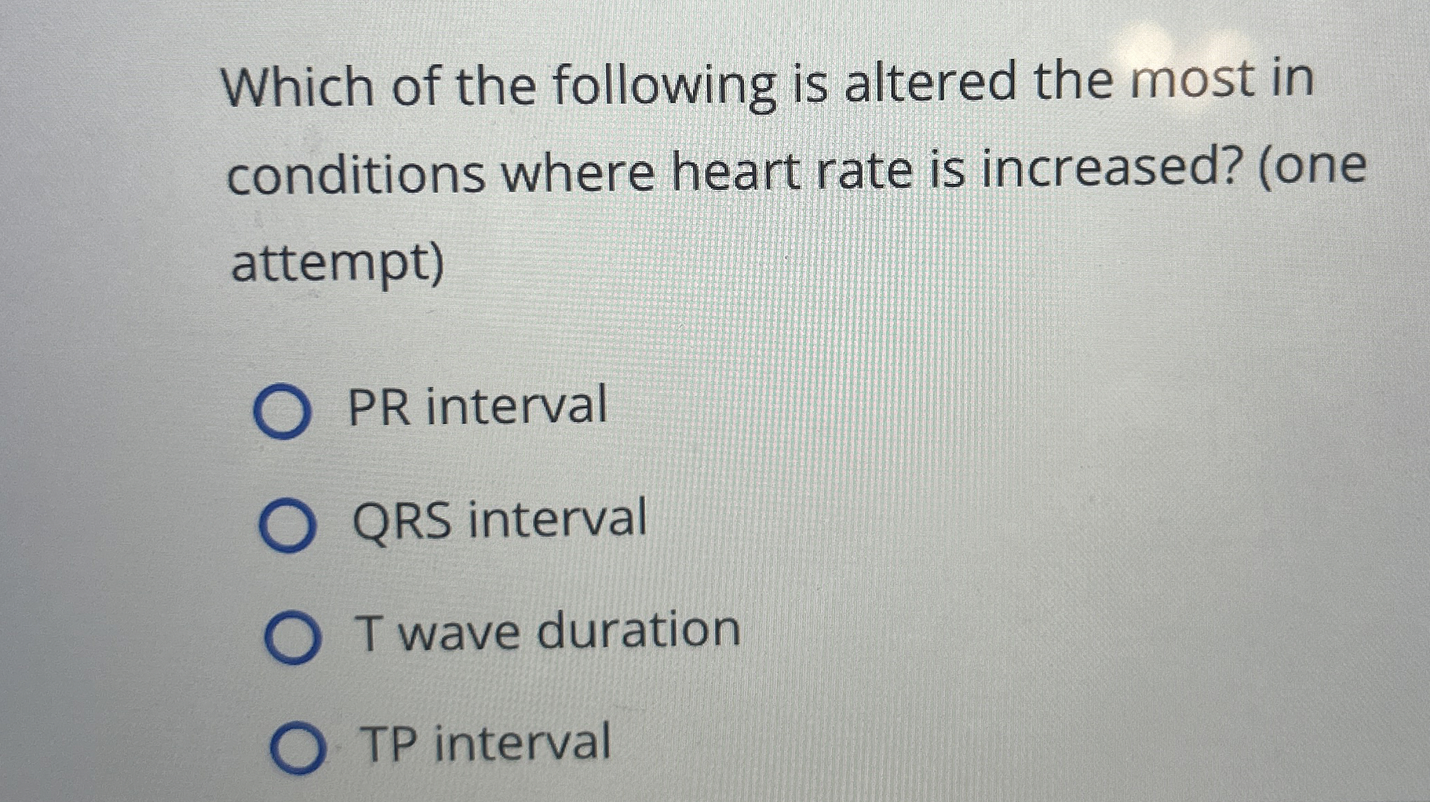 Solved Which of the following is altered the most | Chegg.com