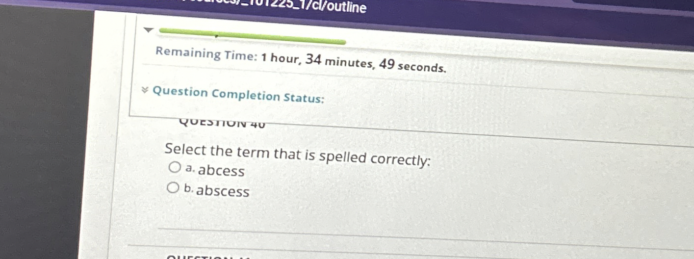 Solved Remaining Time: 1 ﻿hour, 34 ﻿minutes, 49 ﻿seconds.~~ | Chegg.com