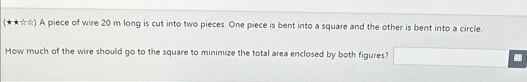 Solved How much of the wire should go to the square to | Chegg.com