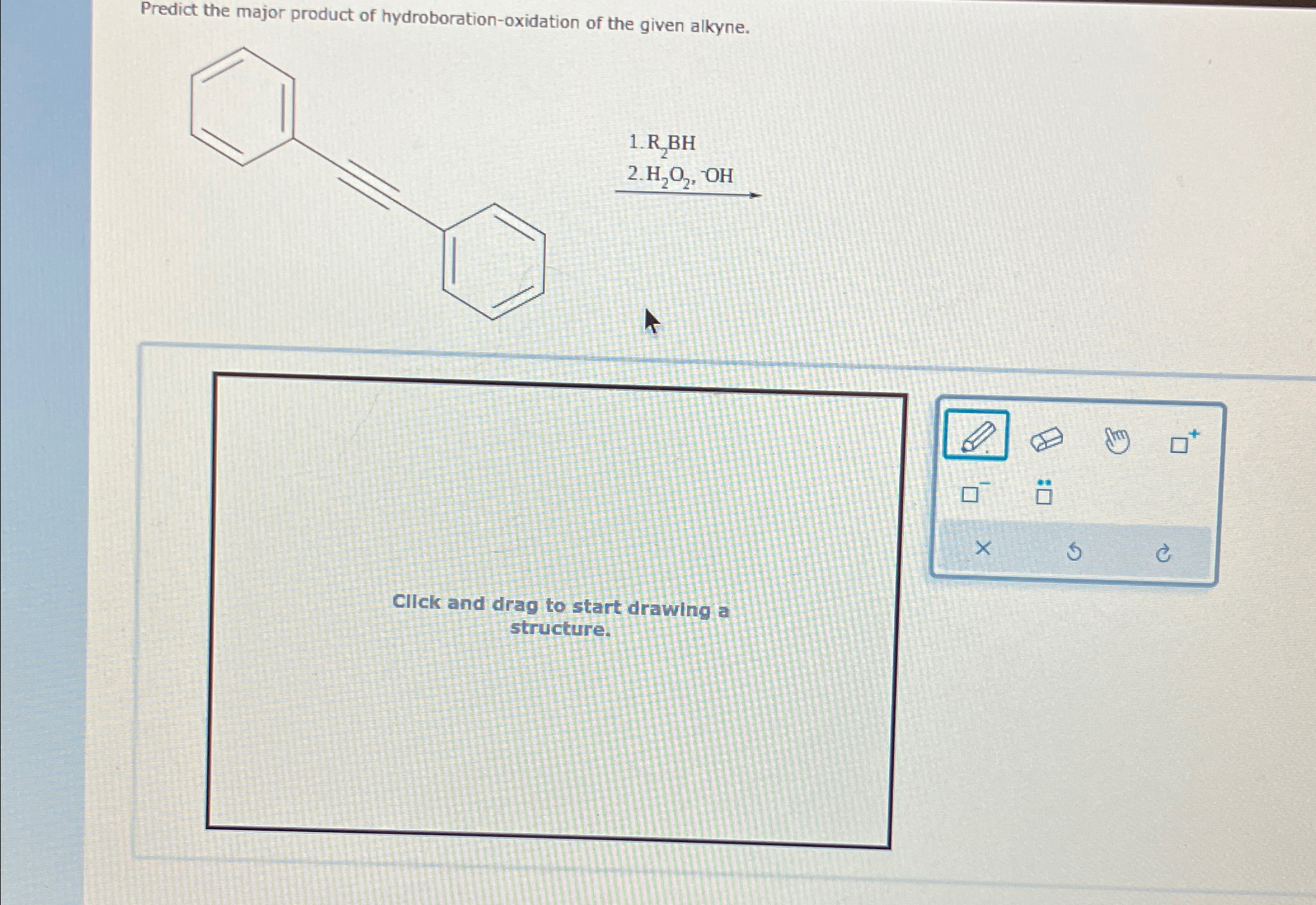 Solved Predict the major product of hydroboration-oxidation | Chegg.com