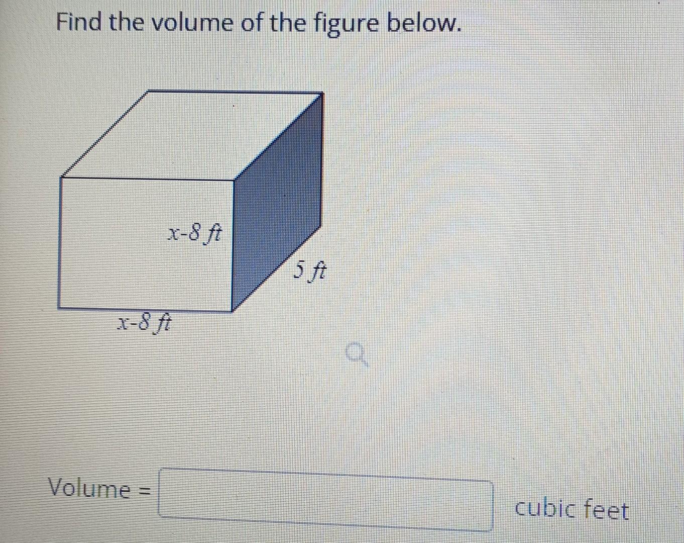 find the volume of the figure below 12m