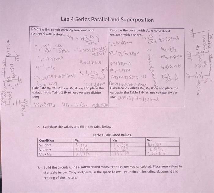 Solved 2-Superposition Method In this part, you will verify | Chegg.com