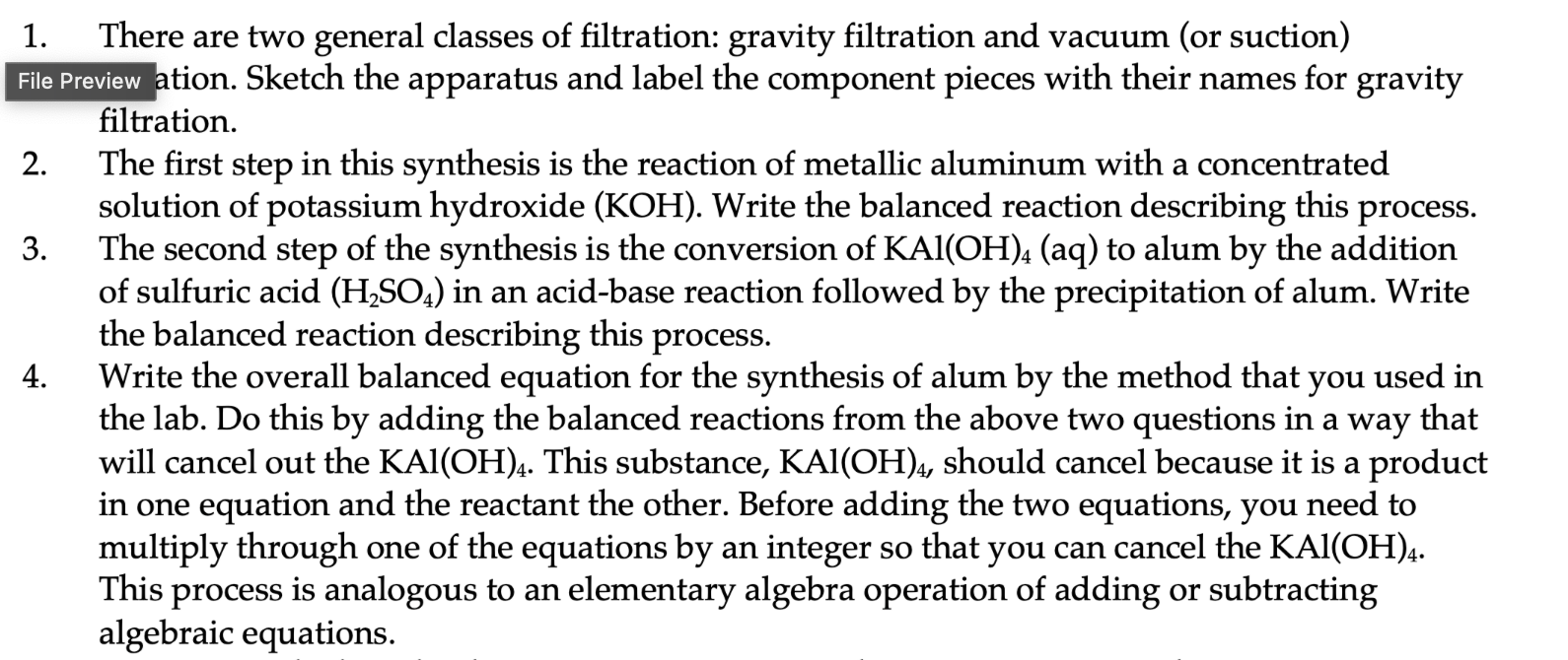 Solved 1. ﻿The first step in this synthesis is the reaction | Chegg.com