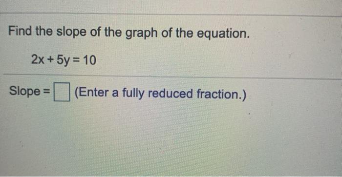 y 2x 5 slope graph