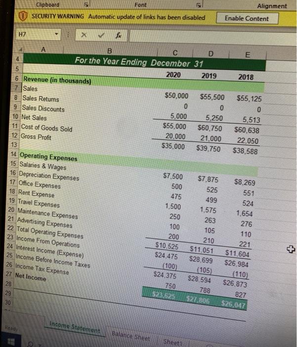 Solved Enable Content SECURITY WARNING Automatic update of