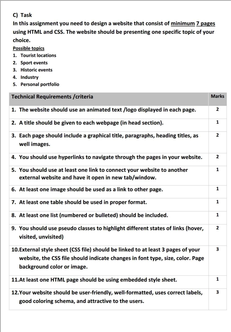 animated website background on Solved C Task In This Assignment You Need To Design A We Chegg Com