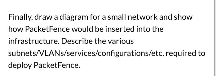 Solved Finally, draw a diagram for a small network and show | Chegg.com