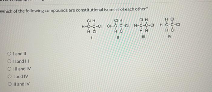 Solved Which of the following compounds are constitutional | Chegg.com