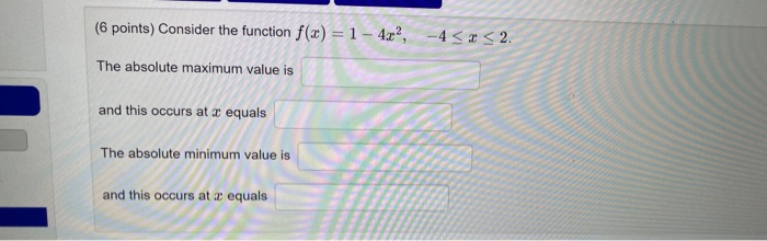 Solved Next Problem (6 points) The function f(x) = (9x + | Chegg.com