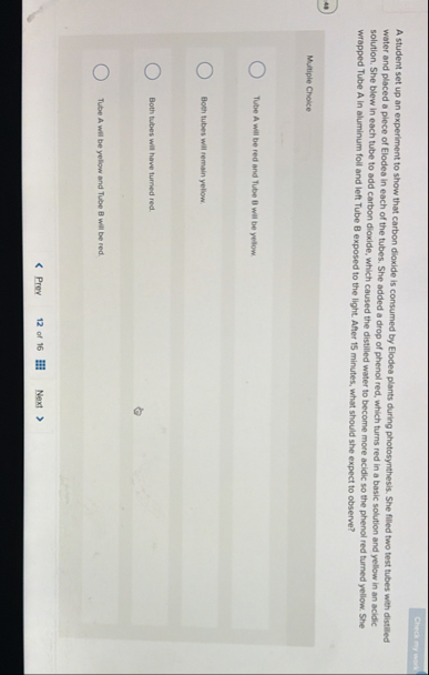 Solved Gives and andA student set up an experiment to show | Chegg.com