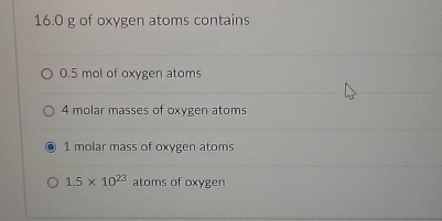 calculate mass of 2.5 g atoms of oxygen