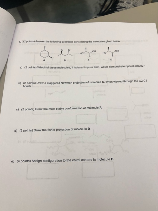 Solved 4. (12 Points) Answer The Following Questions | Chegg.com