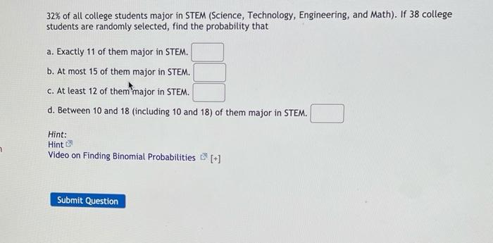 solved-32-of-all-college-students-major-in-stem-science-chegg