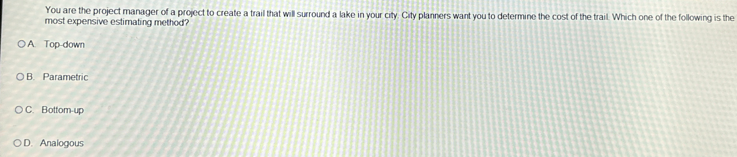 Solved You are the project manager of a project to create a