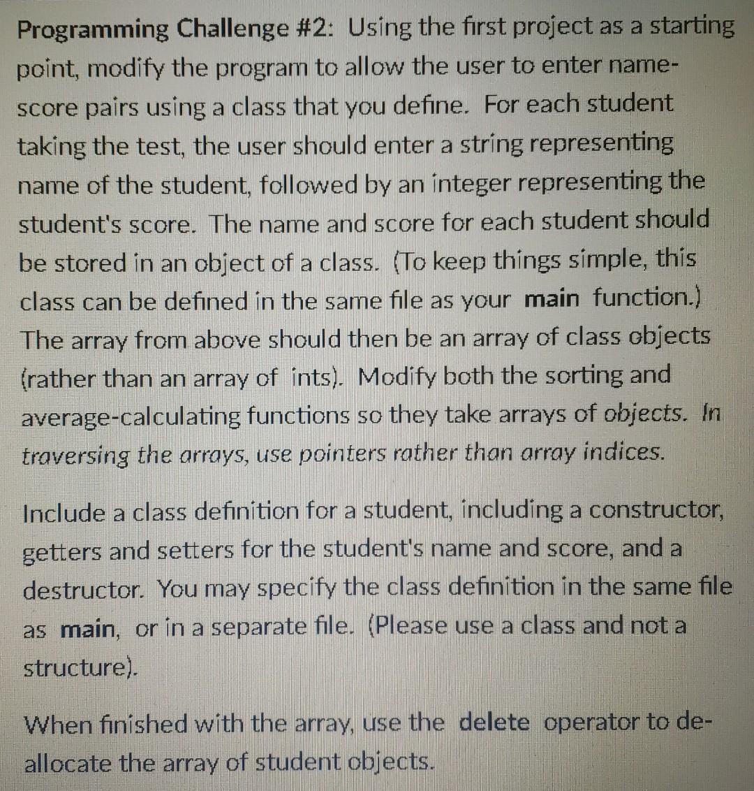 Solved Programming Challenge #1: Write a program which | Chegg.com