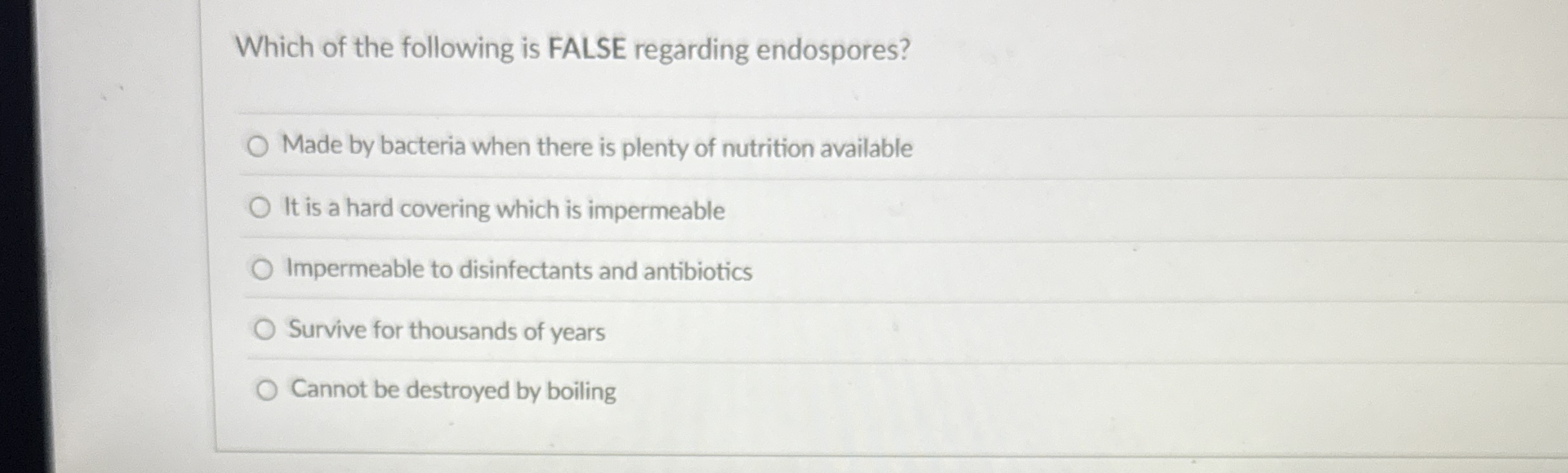 Solved Which of the following is FALSE regarding | Chegg.com