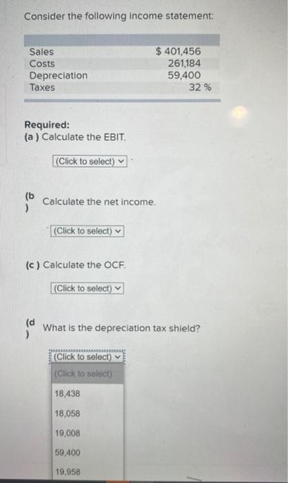 Solved P10 4 Calculating Ocf Lo1 Consider The Following 4942