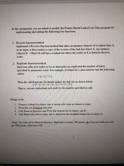 Solved In this assignment, you are asked to modify the | Chegg.com