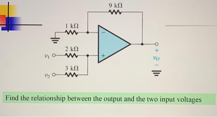 Solved Find the relationship between the output and the two | Chegg.com