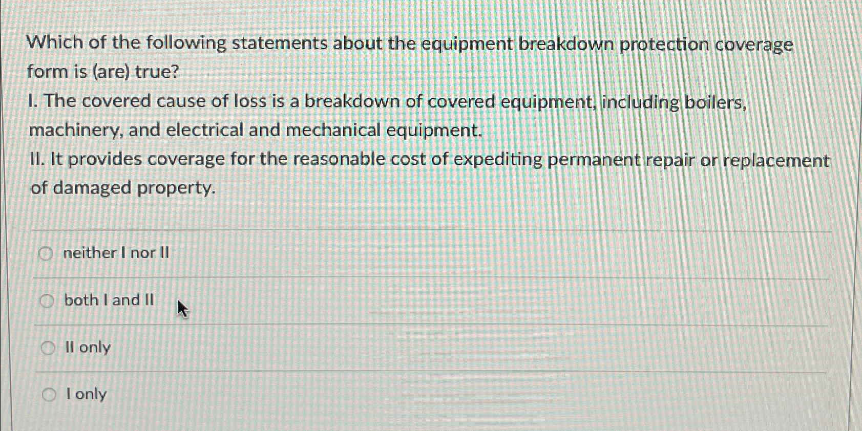 Solved Which of the following statements about the equipment | Chegg.com