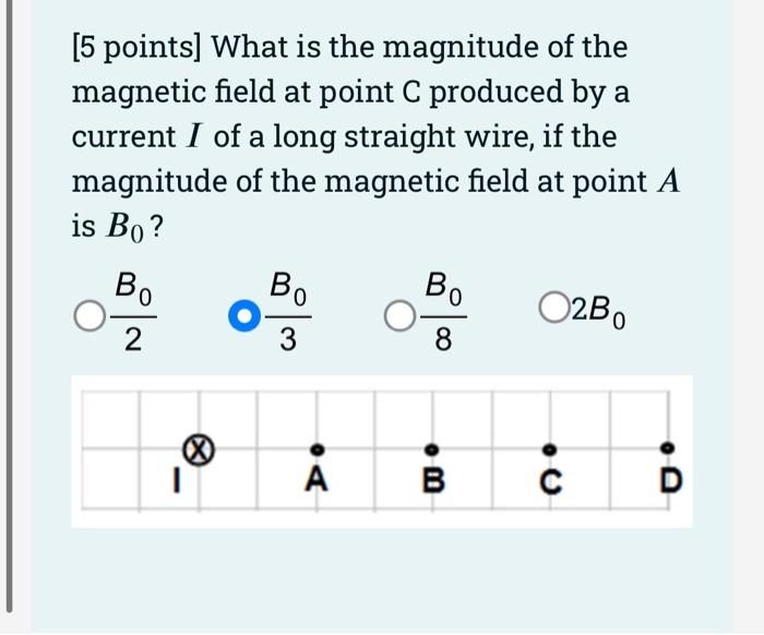 Solved [5 points] What is the magnitude of the