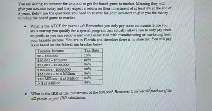 You Are Asking An Investor For 50 000 To Get The Chegg
