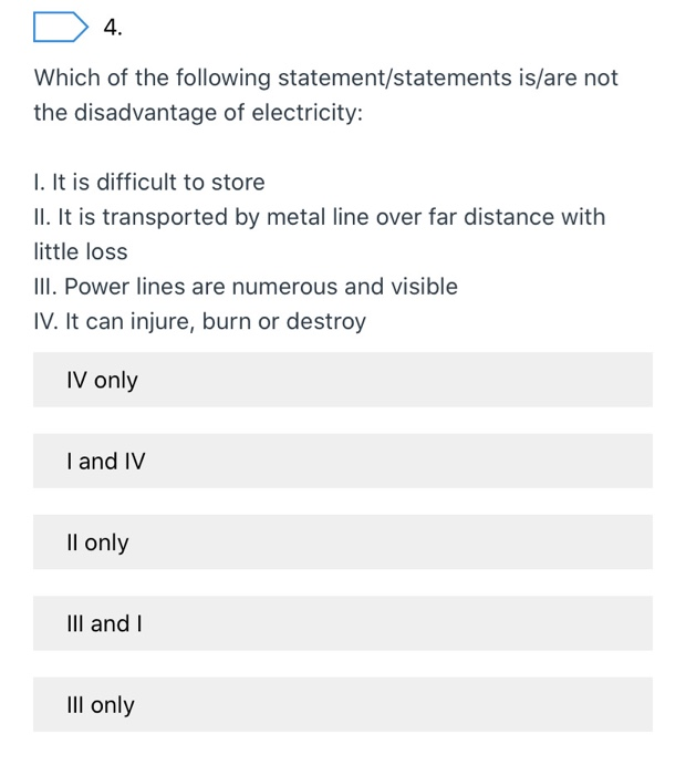 Solved D 4. Which of the following statement/statements