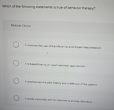 Solved Which of the following statements is true of behavior | Chegg.com