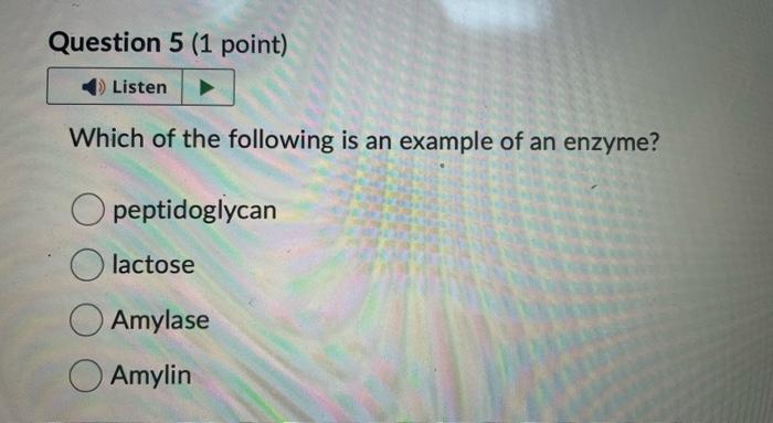 which of the following is an example of legacies enzyme