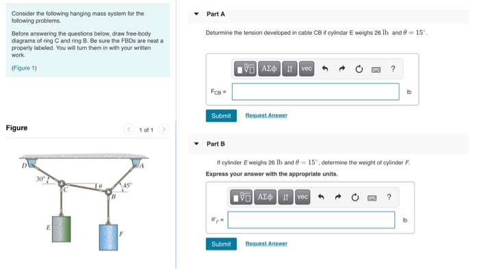 Solved Part A Consider the following hanging mass system for | Chegg.com