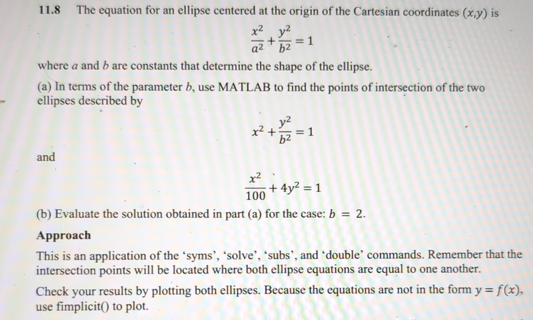 Solved 11.8 ﻿The equation for an ellipse centered at the | Chegg.com