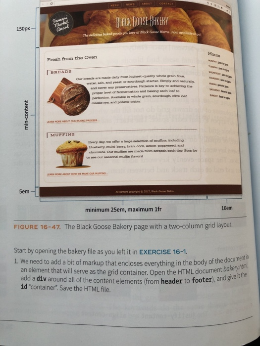 Solved Please write the html code for this exercise. It | Chegg.com