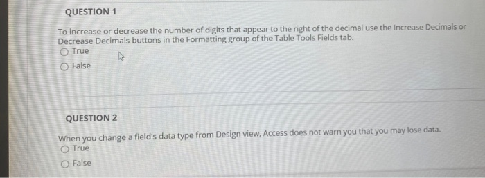 Solved QUESTION 1 To increase or decrease the number of | Chegg.com